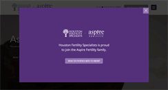 Desktop Screenshot of houstonfertilityspecialists.com