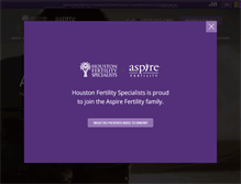 Tablet Screenshot of houstonfertilityspecialists.com
